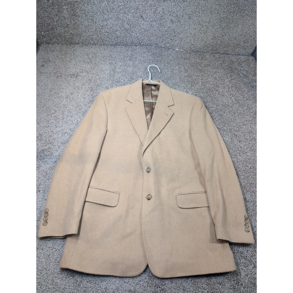 Jacob Siegel 100% Camelhair Blazer Jacket‎ Tan Mens Size 40 Long